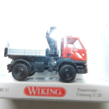 Wiking  0601 25 MB Unimog U 20 mit Ladekran Feuerwehr 060125