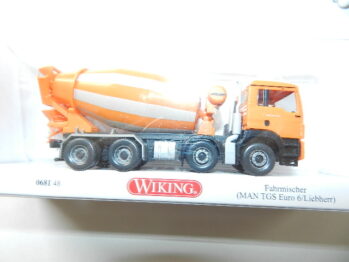 Wiking 0681 48 MAN TGS E6 Betonmischer Liebherr orange 068148
