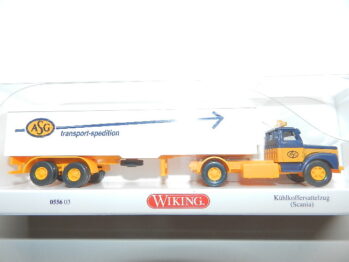 Wiking 0556 03 Kühlkoffersattelzug Scania  111 Hauber "ASG"  055603
