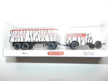 Wiking 0492 04 Schwerlastzug Mercedes MB L 3500 "Circus" 049204