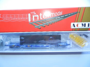 ACME 40437 - FS Containertragwagen Sgnss60` Udine Cividale- Ep.VI, mit Stützen für Brammentransporte