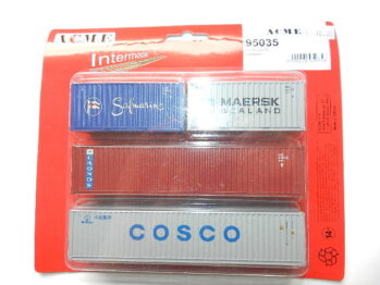 ACME 95035 - 4er Set Coontainer, 2x 20' und 2x 40', Safmarine, MAERSK, COSCO, Cronos'