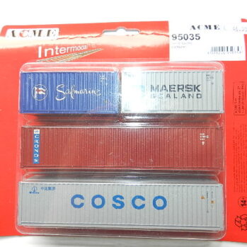 ACME 95035 - 4er Set Coontainer, 2x 20' und 2x 40', Safmarine, MAERSK, COSCO, Cronos'