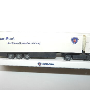 Wiking 54693  Scania 144 L  Topline Koffersattelzug Werbemodell ScanRent