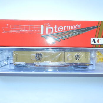 ACME 40435 - Containertragwagen Sgnss 60, Touax, Ep.VI 'MSC'