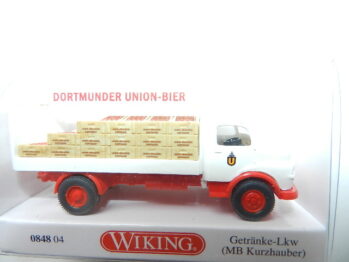 Wiking 0 848 04 Getränke-Lkw (MB Kurzhauber) "Dortmunder Union" 084804