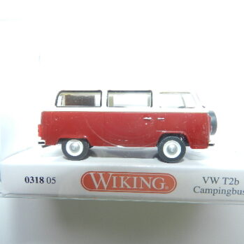 Wiking   0318 05VW T2b Campingbus - rubinrot/weiß  031805