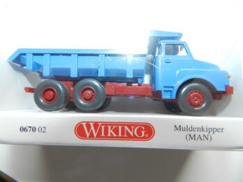 Wiking   0670 02 Muldenkipper MAN - brillantblau 067002
