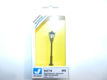 Viessmann 6070 H0 Parklaterne schwarz, LED warmweiß