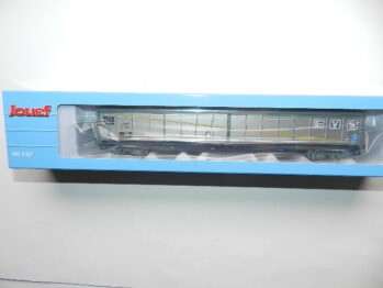 Jouef HJ 6300 - SNCF, 4-achs. Schiebewandwagen Typ Habis „EVS“, silberne Farbgebung, Ep. IV