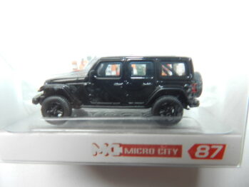 Herpa 87MC000028 MicroCity: Jeep Wrangler, schwarz (ab 2017)