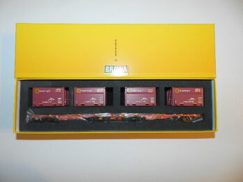 Brawa 50932 Drehgestellflachwagen Sggmmrrs "ArcelorMittal" der DB AG, Epoche VI