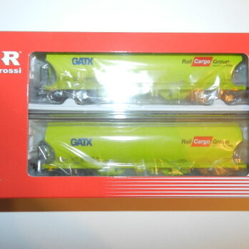 Rivarossi HR6674 H0 2er Set Getreidesilowagen,GATX Rail Cargo Austria, Ep. V-VI