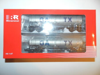Rivarossi HR6667,set 2tlg. 4-achs. Kesselwagen, GATX, Ep. VI
