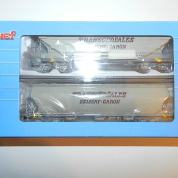 Jouef J6314 H0 2er Set Getreidesilowagen,Transcerales, Ep. V