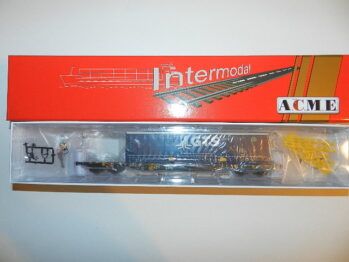ACME 40421 - Containertragwagen Typ Sgnss60 Ep. 5-6 mit Wechselpritsche und Plane "GTS"