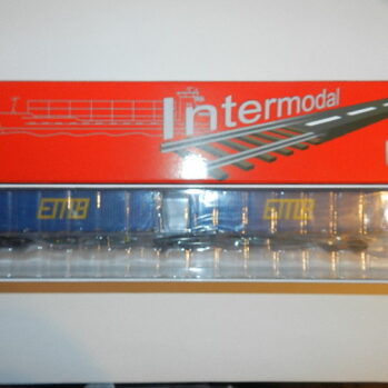 ACME 40395 - Containertragwagen Sggrmss90 der AAE Ep. 5-6, 2x Wechselbehälter MFD