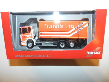 Herpa 097871 Scania CG17 Wechsellader-LKW "Feuerwehr Fulda" (Hessen)