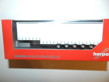 Herpa 076265-002 Volumengardinenplanenauflieger 5achs, Fahrgestell schwarz