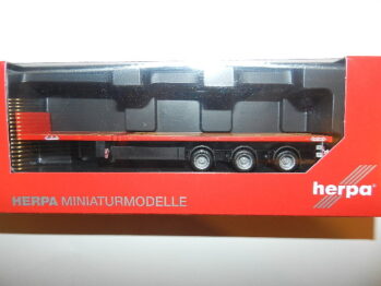 Herpa 076050-002 Nooteboom Teletrailer 3achsig rot