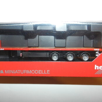 Herpa 076050-002 Nooteboom Teletrailer 3achsig rot