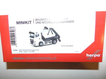 Herpa 013987 MiniKit: MAN TGS NN Absetzkipper AK12, weiß