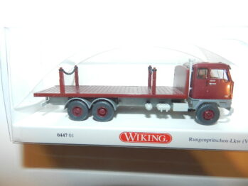 Wiking  0447 01  Rungenpritschen-Lkw (Volvo F88) - weinrot  044701