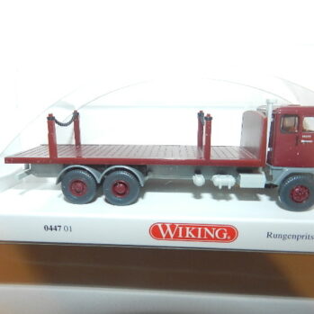 Wiking  0447 01  Rungenpritschen-Lkw (Volvo F88) - weinrot  044701