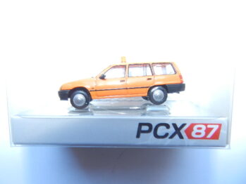 Brekina PCX 871456 Opel Kadett Caravan orange Strassenmeisterei