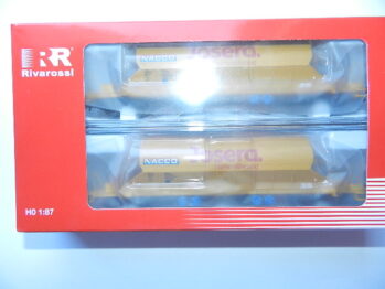 Rivarossi HR6546 - 2er Set Schwenkdachwagen Taoos, NACCO, Ep.VI 'Josera'