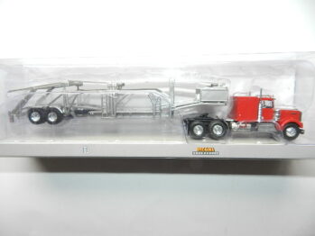 Brekina 86262  Kenworth W 900 Autotransport-SZ, rot/silber, 1977