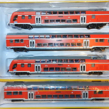 BRAWA 44588 + 44589 TWINDEXX Vario® Doppelstock-Triebzug DB AG, 4er-Set