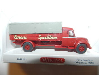 Wiking  0855 09 Pritschen-Lkw Magirus S 7500 "Spedition Emons"  085509