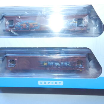 Piko 283338 2er Set Offene Güterwagen Eaos DB AG VI mit Graffiti und Kohleladung