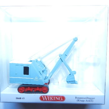 Wiking 0660 49 Raupenseilbagger Krupp Ardelt - pastellblau 066049