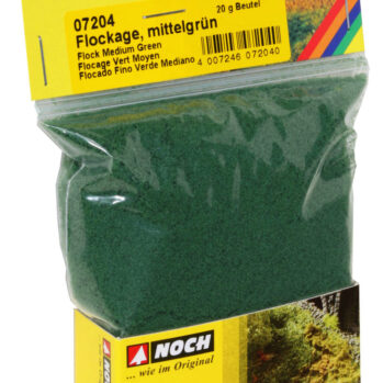 NOCH 07204 - Flockage mittelgrün, 20 g Beutel