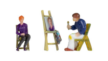 NOCH 10415 - Maler mit Modell und Staffelei