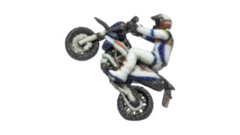 NOCH 10906 - Motocross-Motorrad Wheelie
