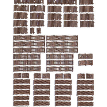 NOCH 43096 - Gartenzäune 72 Teile, Gesamtlänge ca. 200 cm