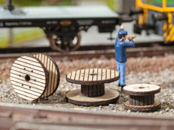 NOCH 14202 - Kabelrollen 3er-Set, Durchmesser 1,8 / 1,5 / 1,2 cm