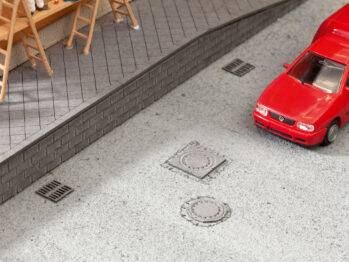 NOCH 14218 - Kanaldeckel und Gullys 25 Stück