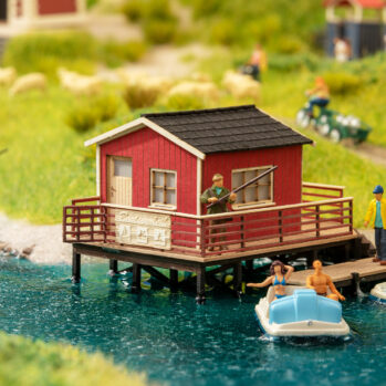 NOCH 14259 - Bootsverleih 9,2 x 7,3 cm, 5,3 cm hoch