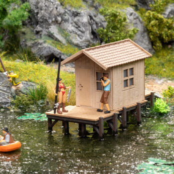NOCH 14262 - Fischerhütte 8,0 x 3,7 cm, 5,4 cm hoch