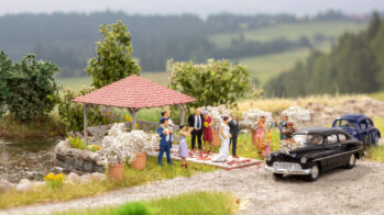 NOCH 14263 - Veranstaltungs-Pavillon 9,2 x 4,5 cm, 3,6 cm hoch