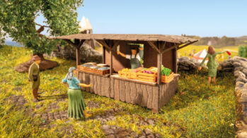 NOCH 14384 - Mittelalterstand 6,5 x 3,2 cm, 3,2 cm hoch