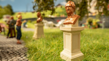 NOCH 14838 - Büsten Inhalt: Vier Büsten (Johann Christoph Friedrich Schiller, Johann Wolfgang von Goethe, Ludwig van Beethoven, Annette von Droste-Hülshoff)