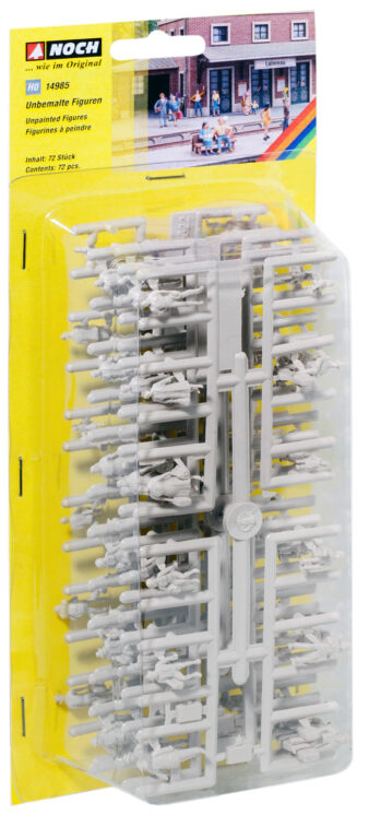 NOCH 14985 - Unbemalte Figuren 72 Stück