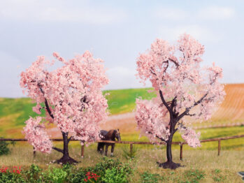 NOCH 21996 - Mandelbäume 2 Stück, 8 und 9 cm hoch