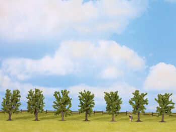 NOCH 25088 - Laubbäume 7 Stück, ca. 8 cm hoch