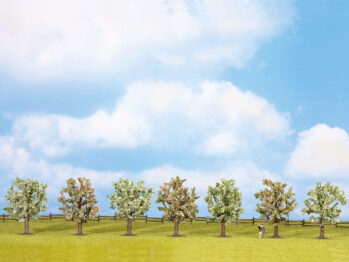 NOCH 25092 - Obstbäume blühend, 7 Stück, ca. 8 cm hoch